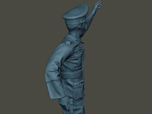 german officer ww2 warning g5 3D प्रिंट मॉडल
