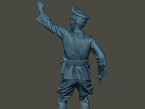 german officer ww2 warning g5 3D प्रिंट मॉडल
