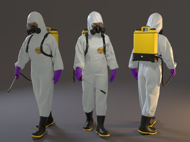 biohazard suit female acc 2130 001 3D Model .c4d .max .obj .3ds .fbx .stl .blend 
