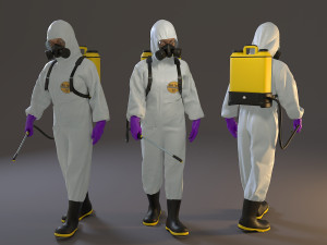 biohazard suit female acc 2130 001 Modelo 3D
