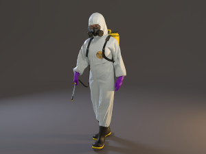 biohazard suit female acc 2130 001 3D Model