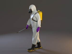 biohazard suit female acc 2130 001 3D Model