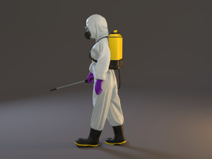 biohazard suit female acc 2130 001 3D Model