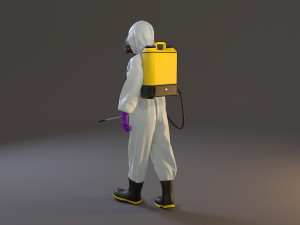 biohazard suit female acc 2130 001 3D Model