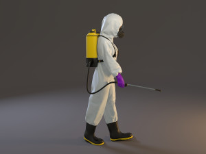 biohazard suit female acc 2130 001 3D Model