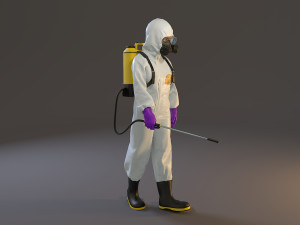 biohazard suit female acc 2130 001 3D Model