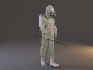 biohazard suit female acc 2130 001 3D Model