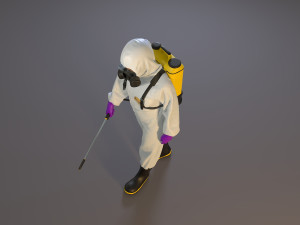 biohazard suit female acc 2130 001 3D Model