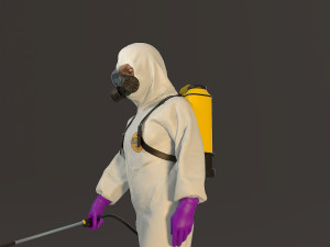 biohazard suit female acc 2130 001 3D Model