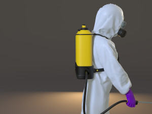 biohazard suit female acc 2130 001 3D Model