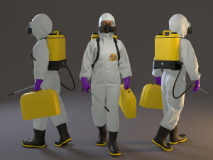 biohazard suit female acc 2130 002 3D Model