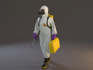 biohazard suit female acc 2130 002 3D Модель
