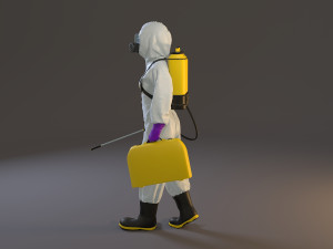 biohazard suit female acc 2130 002 3D Модель