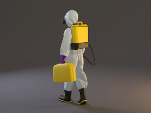biohazard suit female acc 2130 002 3D Модель