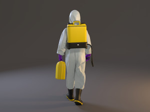 biohazard suit female acc 2130 002 3D Модель