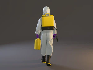 biyolojik tehlike kıyafeti kadın acc 2130 002 3D Model