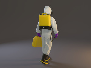 biohazard suit female acc 2130 002 3D Модель
