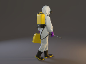 biohazard suit female acc 2130 002 3D Модель