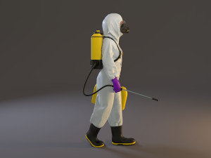 biohazard suit female acc 2130 002 3D Модель