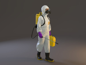 biohazard suit female acc 2130 002 3D Модель