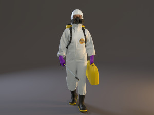 biohazard suit female acc 2130 002 3D Модель