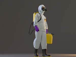 biohazard suit female acc 2130 002 3D Модель