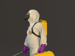 biohazard suit female acc 2130 002 3D Модель