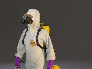 biohazard suit female acc 2130 002 3D Модель
