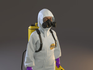 biohazard suit female acc 2130 002 3D Модель