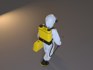 biohazard suit female acc 2130 002 3D Модель