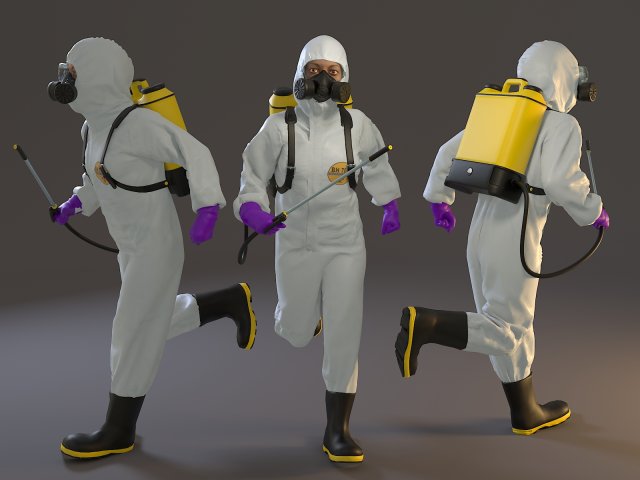 biohazard suit female acc 2130 003 Modèle 3D .c4d .max .obj .3ds .fbx .stl .blend 