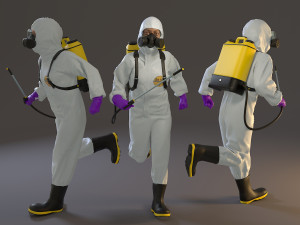 biohazard suit female acc 2130 003 3D Model