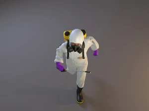 biyolojik tehlike kıyafeti kadın acc 2130 003 3D Model