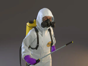 biyolojik tehlike kıyafeti kadın acc 2130 003 3D Model