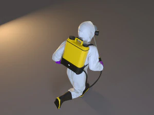 biyolojik tehlike kıyafeti kadın acc 2130 003 3D Model
