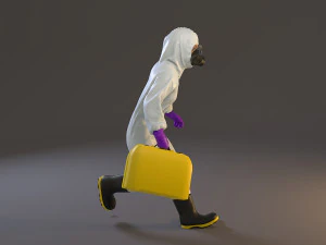 combinaison contre les risques biologiques femme acc 2130 004 Modèle 3D