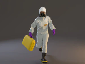 combinaison contre les risques biologiques femme acc 2130 004 Modèle 3D