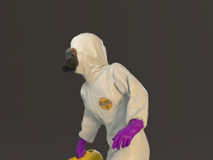 biohazard suit female acc 2130 004 3D 模型