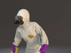 biohazard suit female acc 2130 004 3D 模型