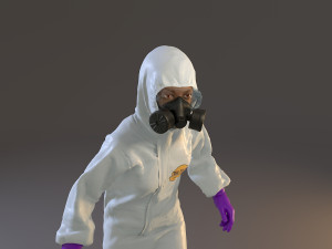 biohazard suit female acc 2130 004 3D 模型