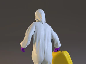 combinaison contre les risques biologiques femme acc 2130 004 Modèle 3D