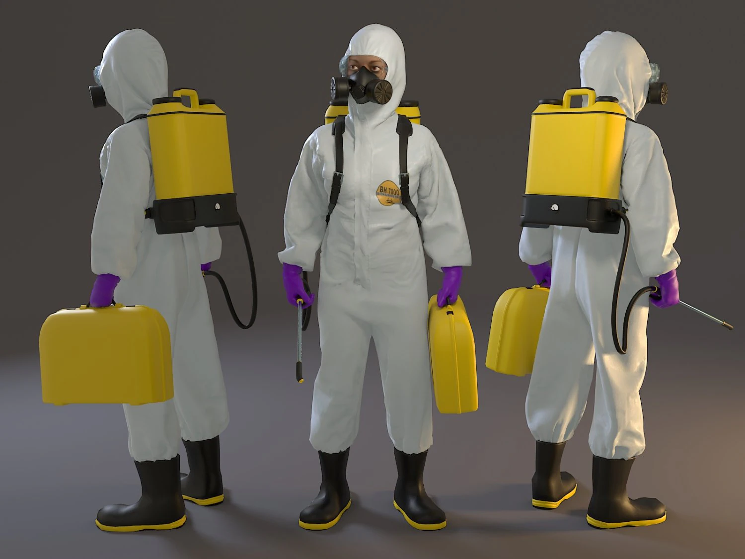 biohazard suit female acc 2130 005 3D Model .c4d .max .obj .3ds .fbx .stl .blend 