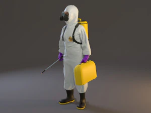 biohazard suit female acc 2130 005 3D Model