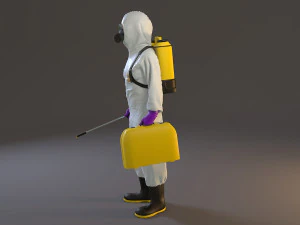 biohazard suit female acc 2130 005 3D Model