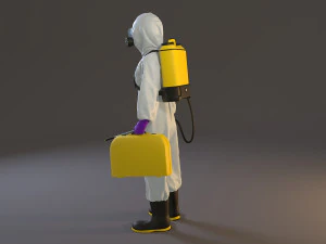 biohazard suit female acc 2130 005 3D Model