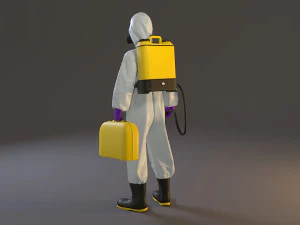 biohazard suit female acc 2130 005 3D Model