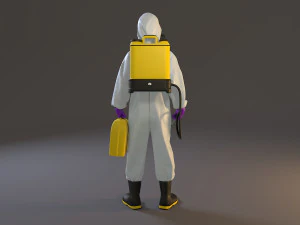 biohazard suit female acc 2130 005 3D Model