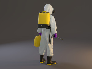 biohazard suit female acc 2130 005 Model 3D