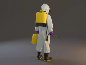 biohazard suit female acc 2130 005 3D Model
