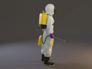 biohazard suit female acc 2130 005 3D Model
